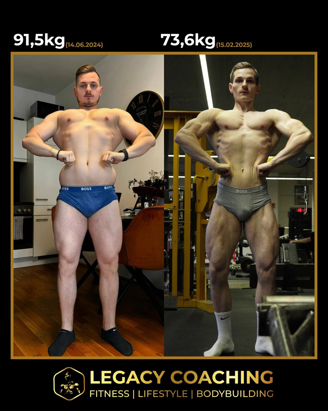 Vorher-Nachher von Axel: von 91,5 kg auf 73,6 kg